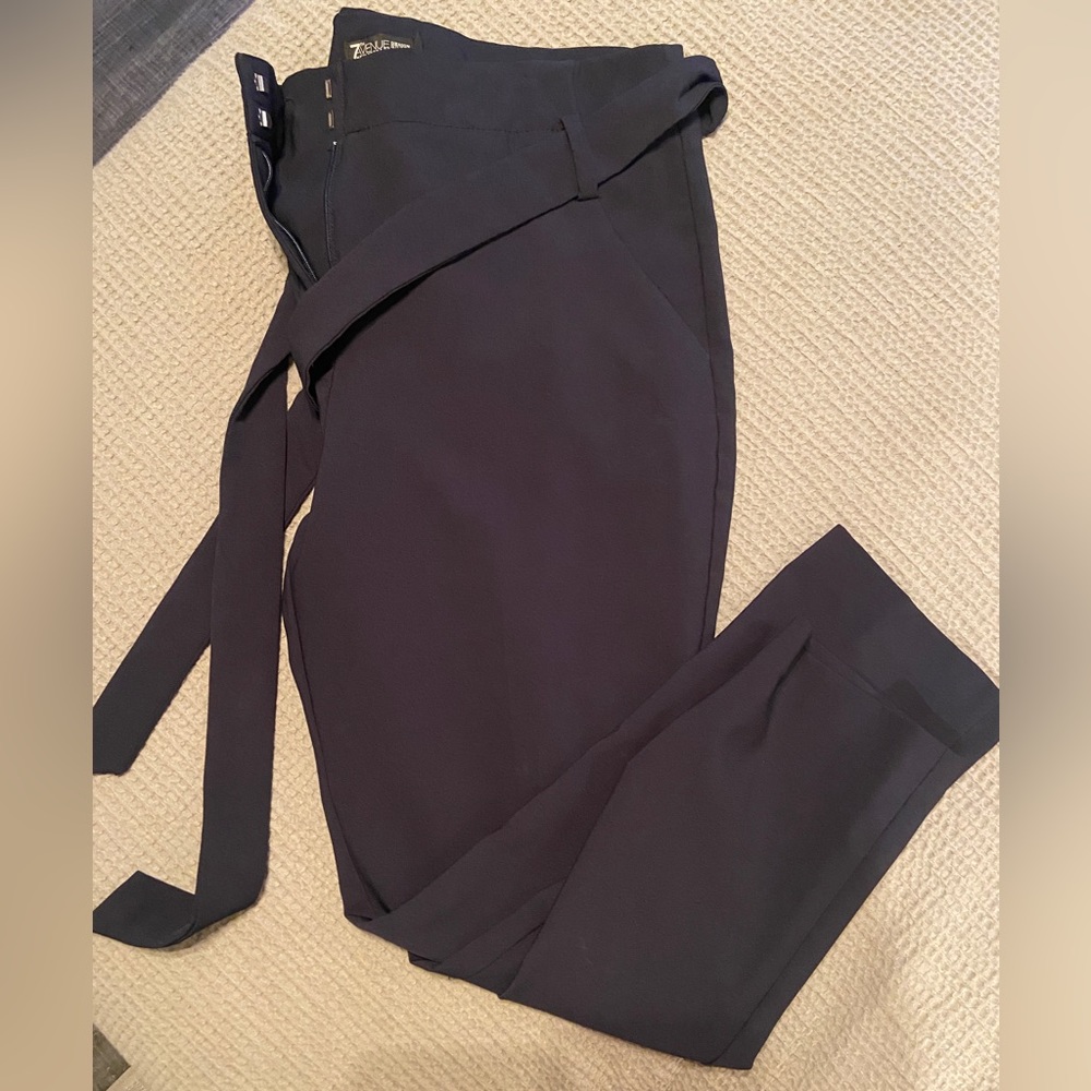 Navy Tapered Trouser, Size 14, LOFT